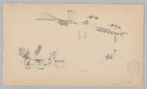 イタリア、ローマの眺め 作： Robert Frederick Blum
