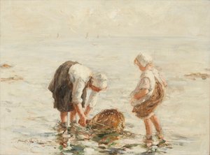 シュリンプ（キャンバスに油彩） 作： Robert Gemmell Hutchison