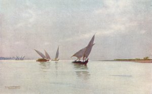 ナイル川の銀色の日、c1880、1904 作： Robert George Talbot Kelly