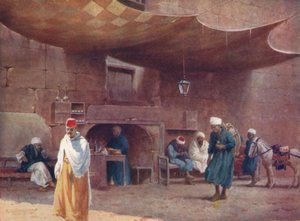 アラブカフェ、カイロ、1880年、1904年