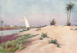 テルマイエルケビール近くのイスマイリア運河沿い、1880年、1904年 作： Robert George Talbot Kelly