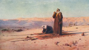 砂漠での祈り、c1880、1904