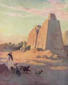 「カルナックのパイロン」、c1880、1904 作： Robert George Talbot Kelly