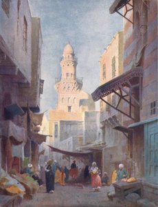 スルタンババースのガマリエとモスク、カイロ、c1880、1904 作： Robert George Talbot Kelly