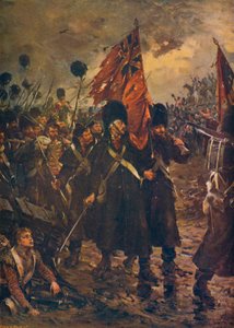 色の保存：インカーマンの戦いでの警備員、1854年1909年 作： Robert Gibb