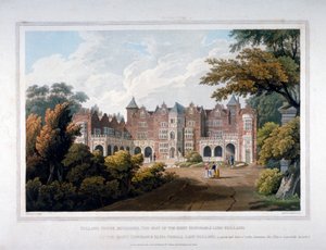 ホーランド ハウス、ケンジントン、ロンドン、1817 年。 作： Robert Havell