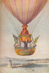 19世紀のダブリンの灯台を巡るサドラー 作： Robert Havell