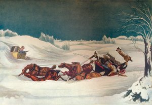 セントオールバンズ近郊のリバプール郵便、19世紀 作： Robert Havell