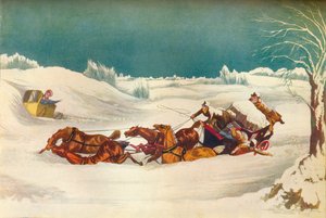 「セント オールバンズの近くのリバプール メール」、19 世紀 作： Robert Havell