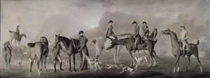 友人とのキャッスルタウンハンティングのトムコノリー、1769年（パステル、紙にチョークとガッシュ） 作： Robert Healy