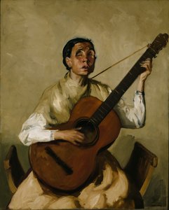 盲目のスペイン人歌手、1912 年。
