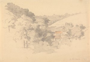 ヴォー、ジャージーの農場の建物 作： Robert Hills