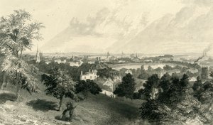 「プロスペクト ヒルから見たプロビデンスの街」、1872 年。 作： Robert Hinshelwood