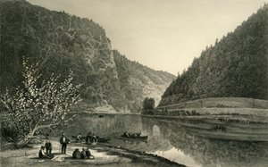 「デラウェア ウォーター ギャップ」、1872 年。 作： Robert Hinshelwood