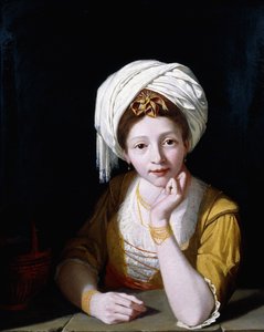 クメールのシビルとしての女性の肖像画、1778〜1789年 作： Robert Home