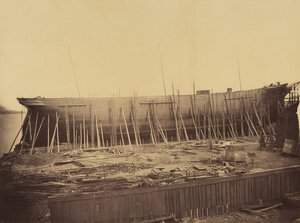 建設中のアフロディタ、カリフォルニア州。 1857年。 作： Robert Howlett