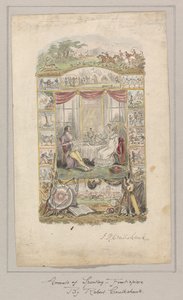 Projeto para o Frontspiece dos Anais do Sporting and Fancy Gazette, Volume 1 作： Robert Isaac Cruikshank