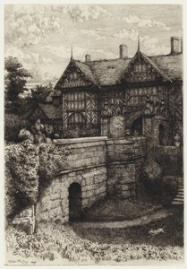 Speke Hall（エッチング 作： Robert Kent (after) Thomas