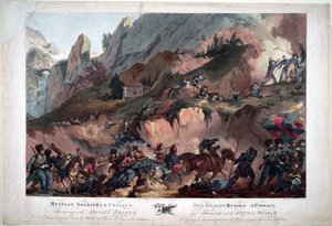 1799年、ナポレオン軍は悪魔の橋でスヴァロフ将軍が指揮するロシア軍と戦った - Russian Army Crossing the Devil
