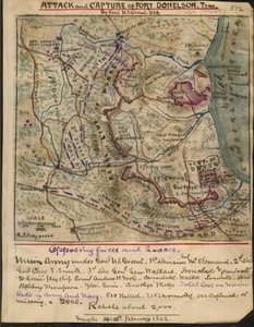 U.S.グラント元帥によるテネシー州フォート・ドネルソンの攻撃と占領（U.S.Grant U.S.A.LOC gvhs01.vhs00078 作： ロバートノックススネーデン