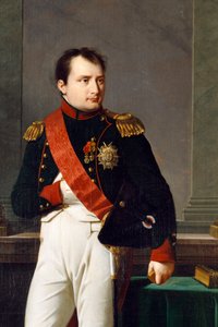 ナポレオン・ボナパルトの肖像画の詳細、1812 年 作： Robert Lefevre