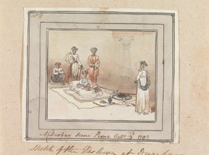 ダルバール シーン、プーナ、1792 年 10 月 3 日 作： ロバート・メイボン