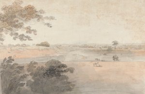 ラクダとゾウのいる風景 作： Robert Mabon