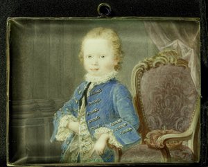 ウィレム 5 世 (1748 年 - 1806 年)、子供の頃のオレンジ ナッソー公 作： Robert Mussard