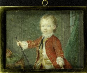 ウィリアム 5 世 (1748 年 - 1806 年)、オレンジ ナッソー公、子供時代 作： Robert Mussard