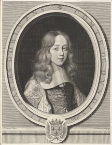 シャルルドルレアン-ロングヴィル、ドノワ伯爵、1660年。 作： Robert Nanteuil