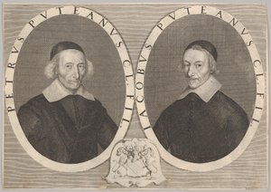 ピエールとジャックデュピュイのダブルポートレート1648-49。 作： Robert Nanteuil