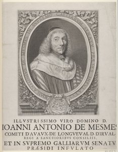 ジャン＝アントワーヌ・ド・メスム、1658年。 作： Robert Nanteuil
