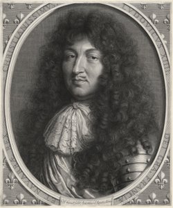 フランス王ルイ14世（1638年～1678年） 作： Robert Nanteuil