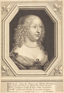 マリー・ドルレアン・ロングヴィル、ヌムール公爵夫人 作： Robert Nanteuil after Henri Beaubrun