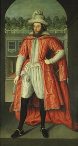 ウィリアムポープの肖像、第1ダウン伯爵1573-1631、バスの騎士としてc。 1610 作： Robert Peake the elder