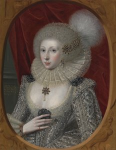 女性の肖像画、おそらくエリザベス ポープ (1585 年頃、1624 年生)