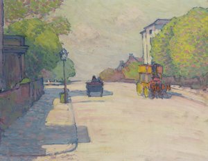 日光のアデレードロード、1910 作： Robert Polhill Bevan