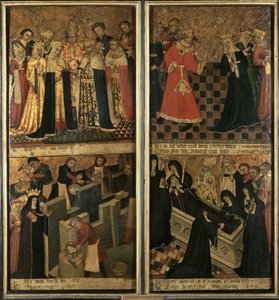 聖エテルドレダ、エリーの女子修道院長、1455年頃（パネルに油彩）