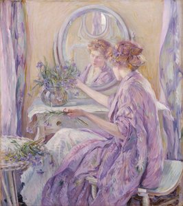 The Violet Kimono, ca. 1910年。 作： Robert Reid