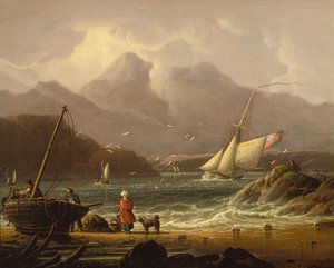 海岸の風景 (オイル) 作： Robert Salmon