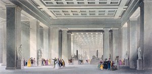 グランド セントラルとエジプトのサルーン、大英博物館、ホルボーン、ロンドン、c1836。 作： Robert Sands