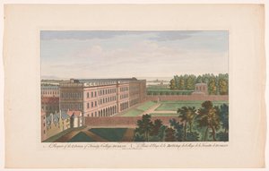 Gezicht op de Trinity College Library te Dublin ダブリンのトリニティ カレッジ図書館の展望 (オブジェクトのタイトル) 作： Robert Sayer (possibly)