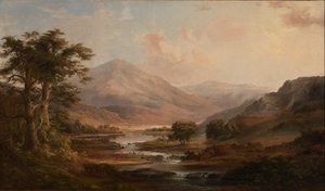 スコットランドの風景、1871 年。 作： Robert Seldon Duncanson