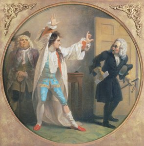 Act IV、William Congreve (1670-1729) による Love for Love のシーン I、Robert Smirke (1752-1845) による絵画。 イギリス 作： Robert Smirke