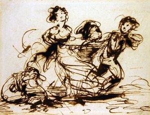 子供の遊び（紙にインク） 作： Robert Smirke