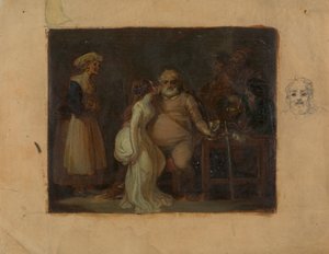 イノシシの頭の中のファルスタッフ 作： Robert Smirke