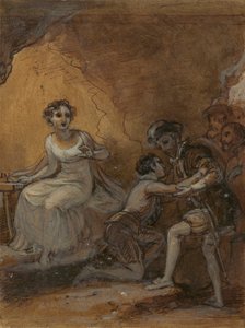 父と再会したフェルディナンド 作： Robert Smirke