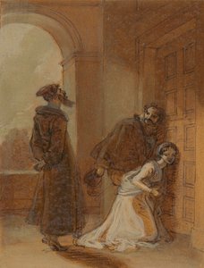 Feste, como Sir Topas, dirigindo-se a Malvolio 作： Robert Smirke