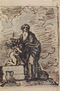 神に試されたアブラハムの研究 作： Robert Smirke