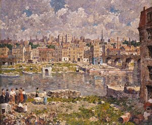 向こう岸、1923年。 作： Robert Spencer